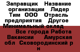 Заправщик › Название организации ­ Лидер Тим, ООО › Отрасль предприятия ­ Другое › Минимальный оклад ­ 23 000 - Все города Работа » Вакансии   . Амурская обл.,Сковородинский р-н